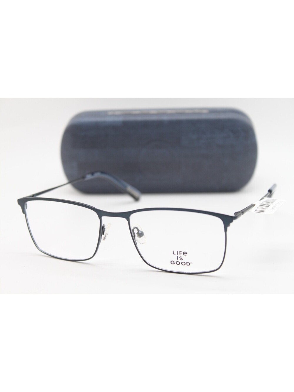 NEW LIFE IS GOOD OSMOND NAVY (NAV) AUTHENTIC EYEGLASSES W/CASE 53-17